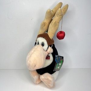 Vintage Dakin Opus Reindeer 1985 Christmas Phase Stuffed Plush With Tags 16"